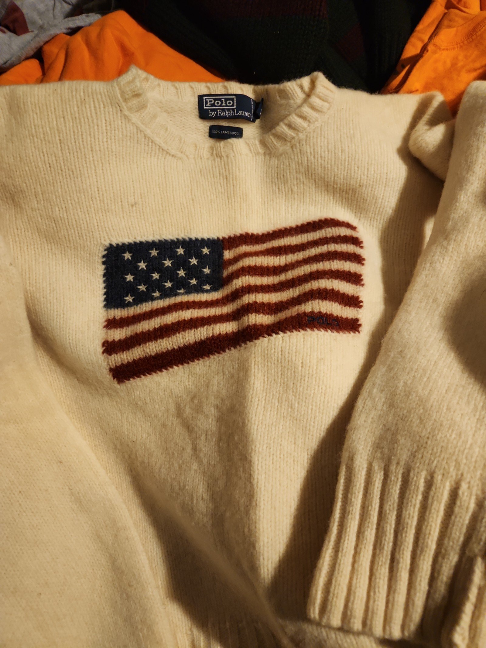 Sweater polo Ralph Lauren %100 lambs wool